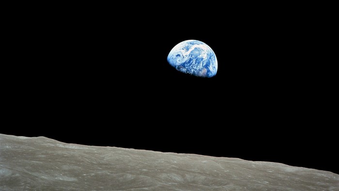 Earthrise from the Moon