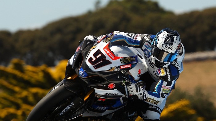 Motorcycle Racer Number 91 in Action