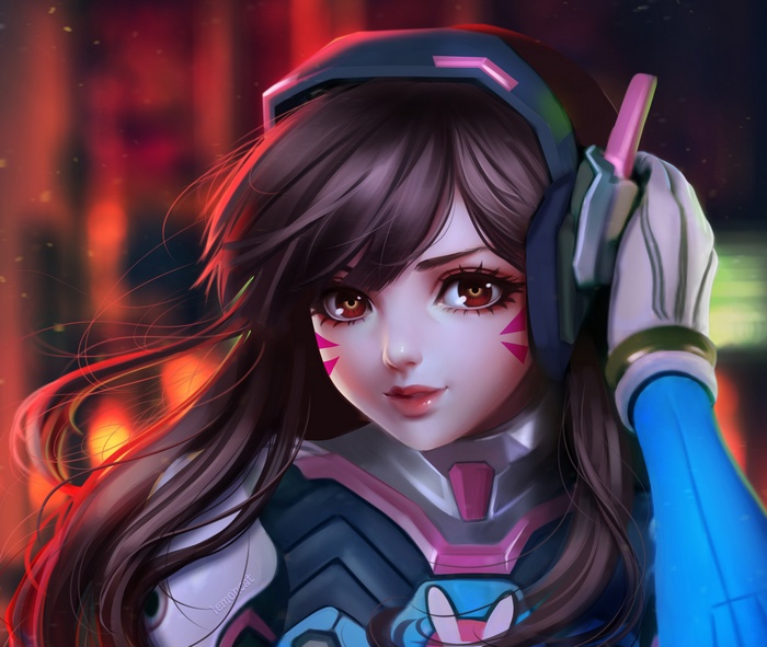 D.Va from Overwatch fan art
