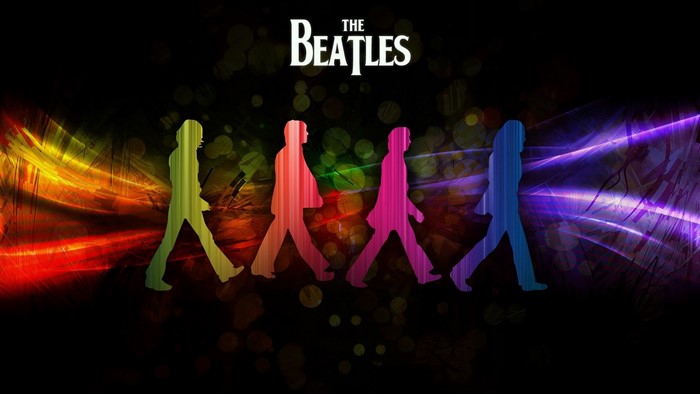 The Beatles Abbey Road silhouettes
