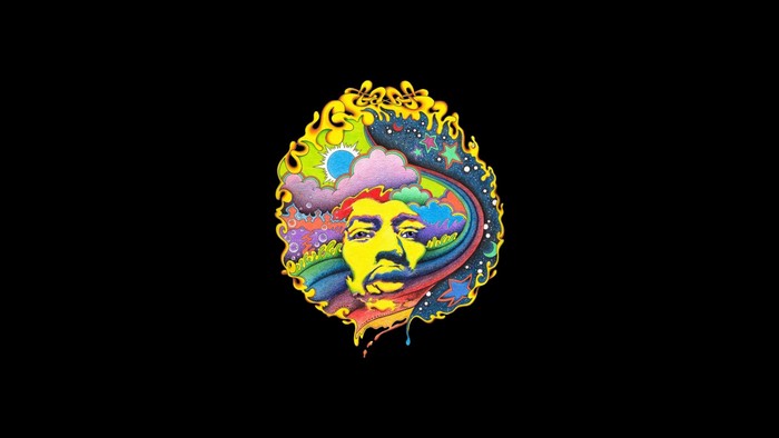 Jimi Hendrix psychedelic art