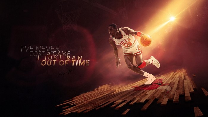 Michael Jordan of the Chicago Bulls