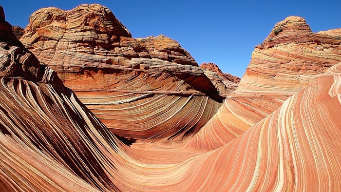 The Wave rock formation in Coyote Buttes