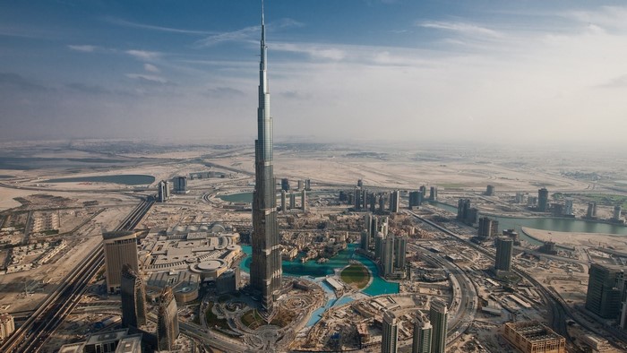 Burj Khalifa and Dubai cityscape
