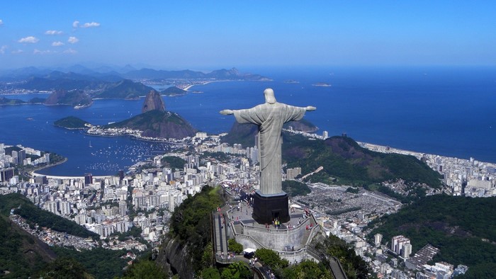 Christ the Redeemer statue overlooking Rio de Janeiro