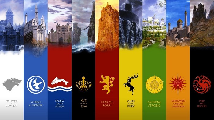 Game of Thrones Great Houses Banners