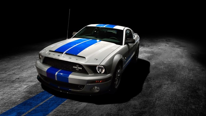 Shelby Cobra Mustang with Blue Stripes