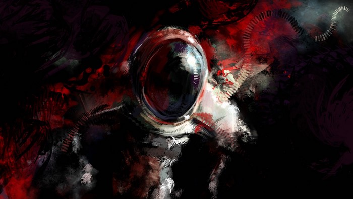 Mysterious Astronaut Fantasy Art