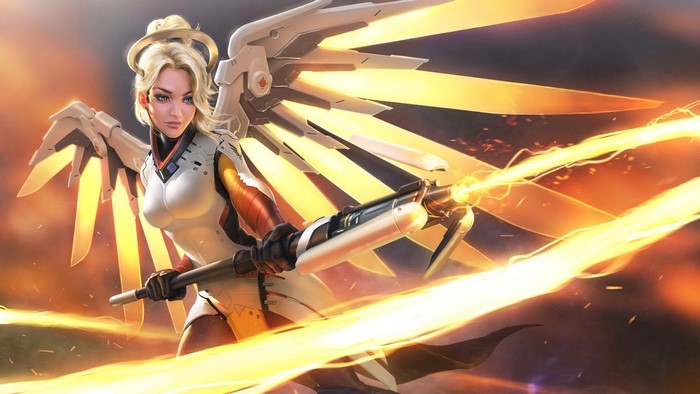 Mercy from Overwatch fan art