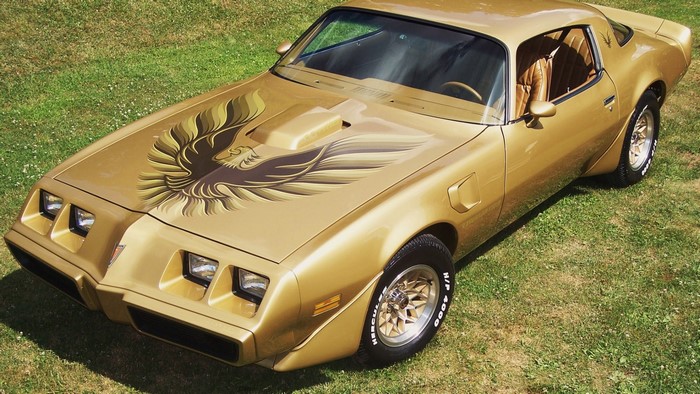 Gold Pontiac Firebird Trans Am