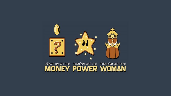 Mario Question Block, Star, and Princess Peach