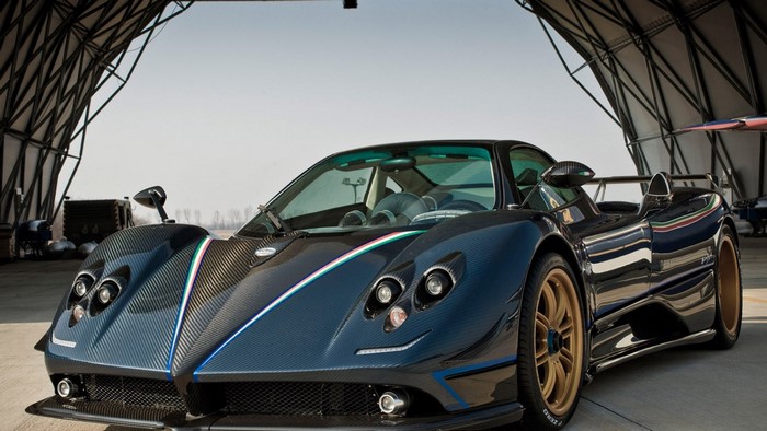 Pagani Huayra in a hangar