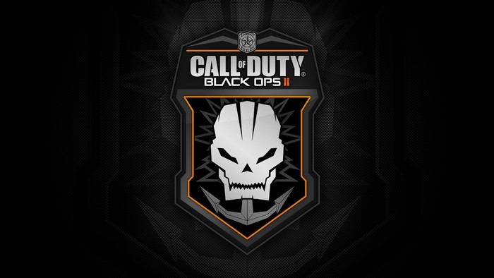 Call of Duty Black Ops II logo with skull and anchor