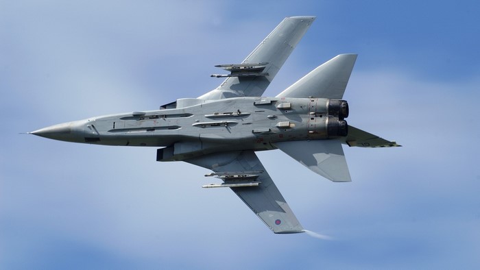 Panavia Tornado fighter jet in flight