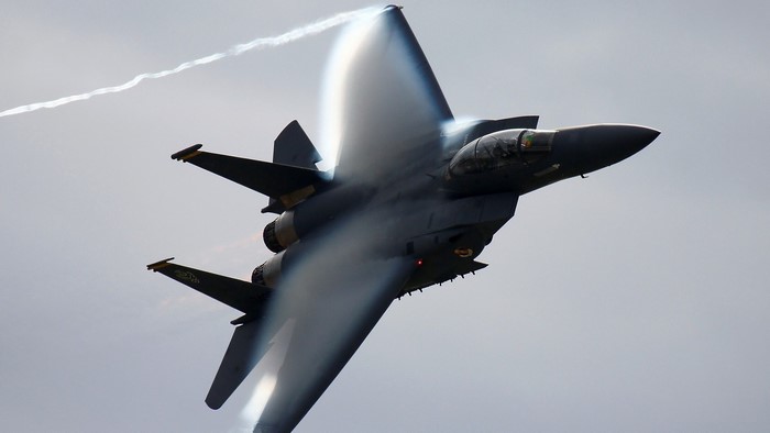 F-15 Eagle breaking the sound barrier