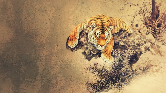 Oriental Tiger Art