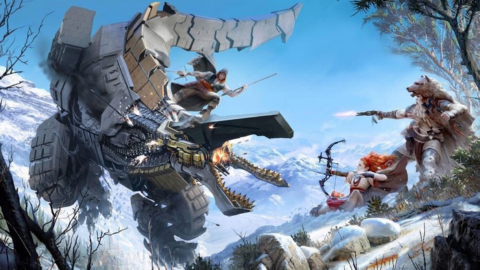 Horizon Zero Dawn Thunderjaw Concept Art