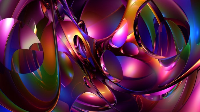 Shiny Colorful Abstract Shapes