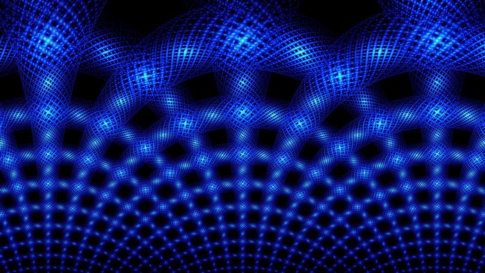 Woven Blue 3D Abstract Pattern