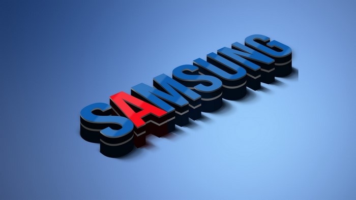 Samsung 3D Text Logo