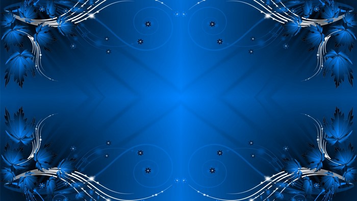 Blue floral abstract background