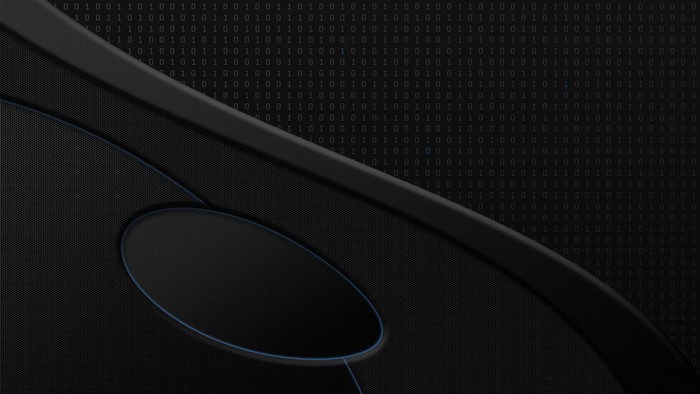 Dark abstract background with binary code