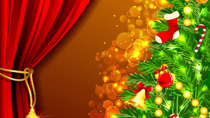 4K Christmas Tree with Decorations