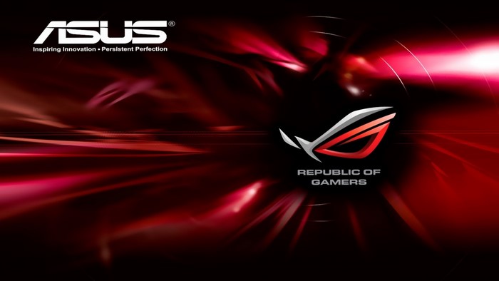 ASUS Republic of Gamers logo and tagline