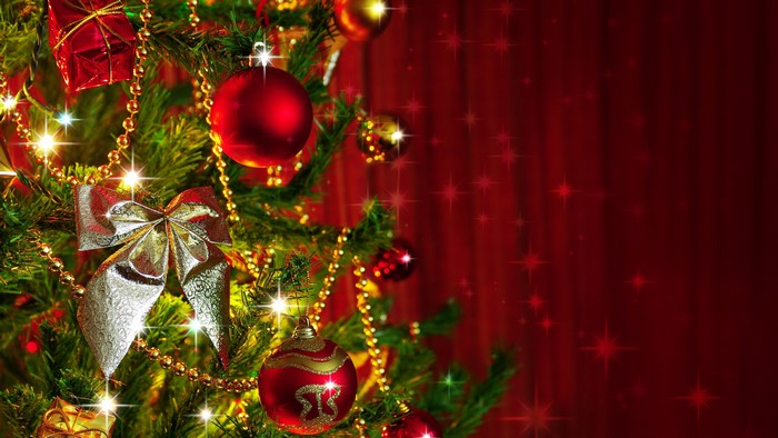 4K New Year Christmas Tree Decorations