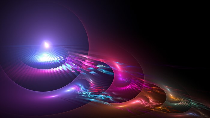 4K Fractals Abstract Light Show