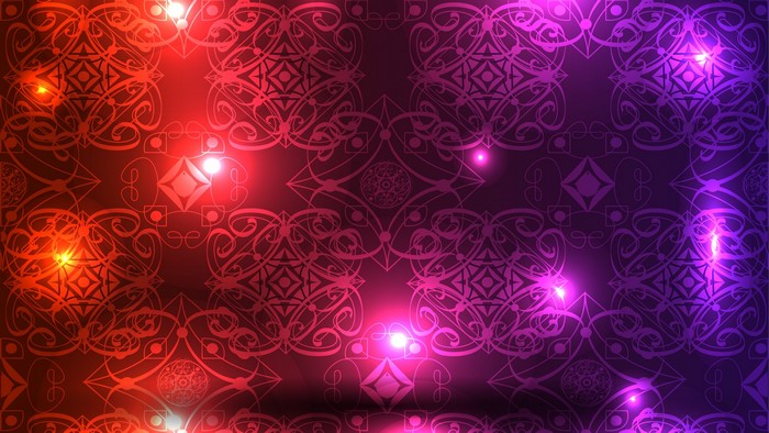 4K Pattern with Red and Purple Gradient