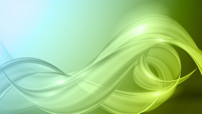 4K Abstract Green and Blue Waves
