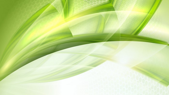 4K Green Abstract Flowing Shapes