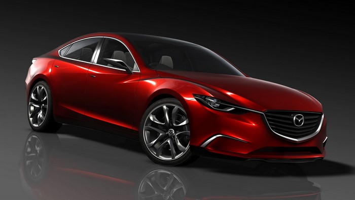 Red Mazda Takeri concept car