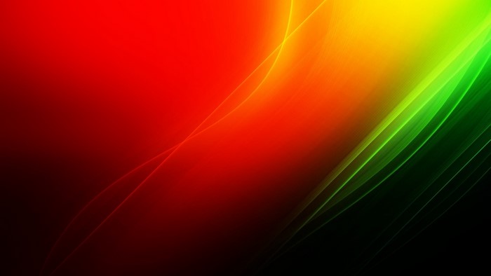 Abstract Red, Orange, Yellow, and Green Lines