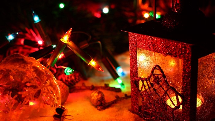 Christmas Lights and Lantern
