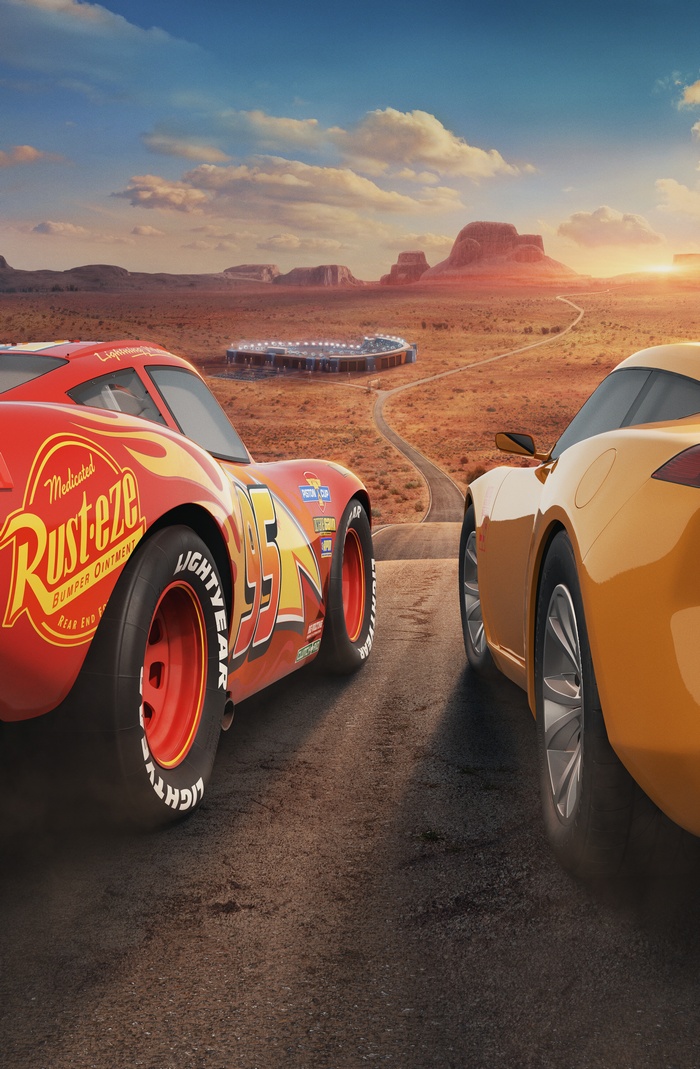 Lightning McQueen and Cruz Ramirez from Cars 3 4K