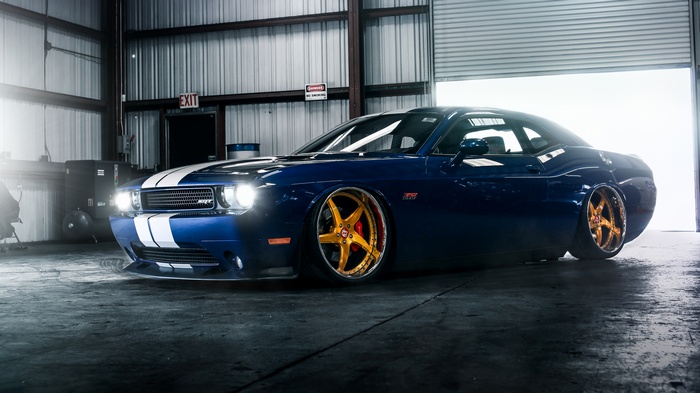 4K Dodge Challenger SRT 392 in garage