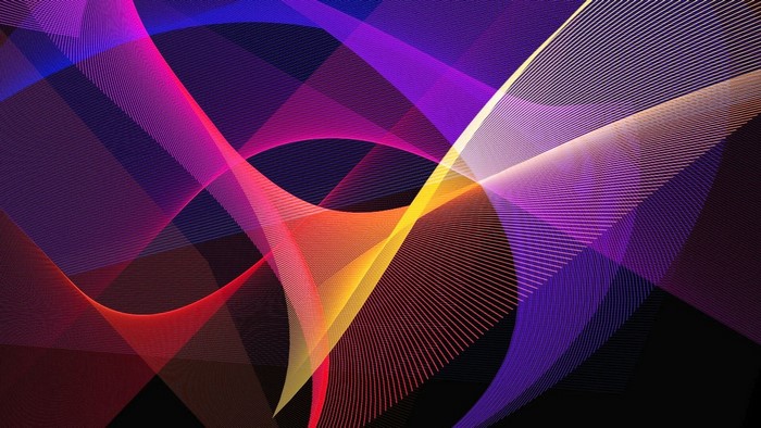 Abstract colorful light streaks