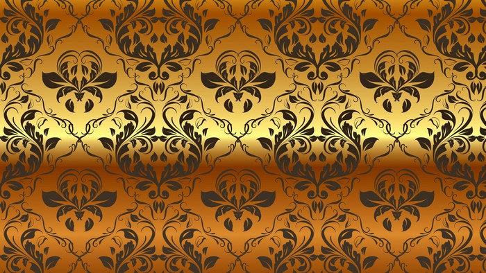 4K gold ornamental pattern