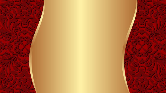4K Red and Gold Ornate Background