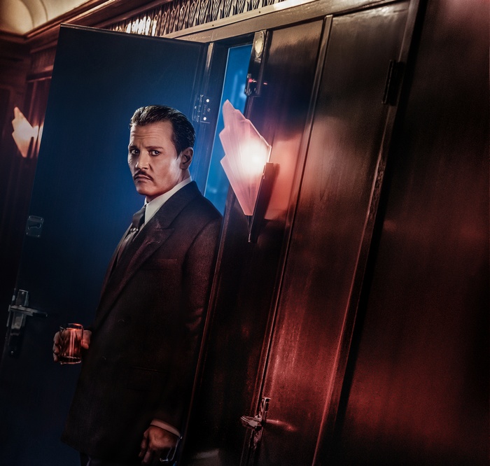 Johnny Depp as Ratchett from Murder on the Orient Express