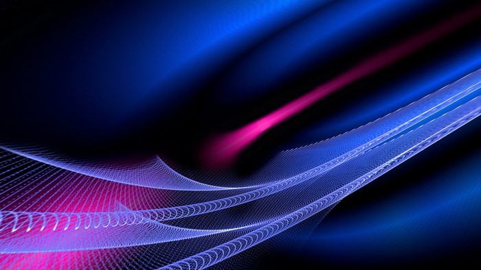 Abstract blue and pink light grid