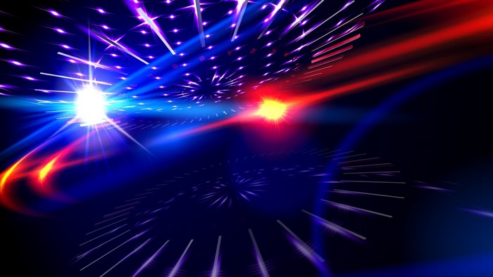 Abstract light beams and flares