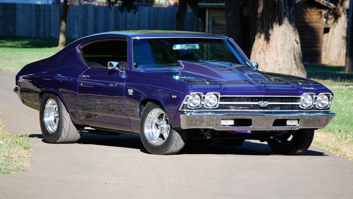 Purple 1969 Chevrolet Chevelle SS Muscle Car