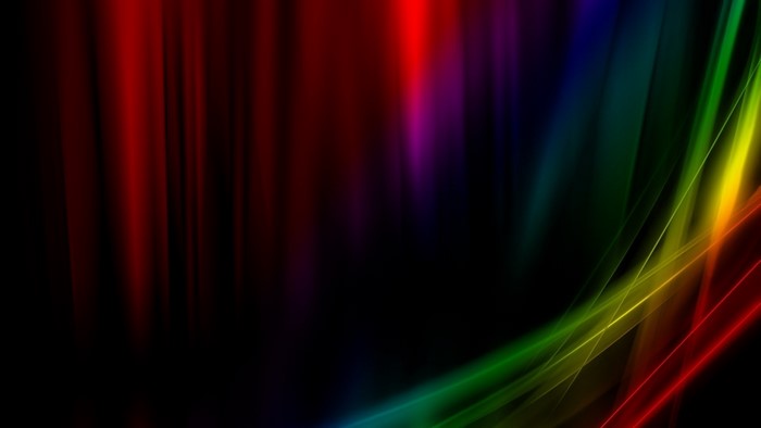 Abstract Rainbow Light Streaks