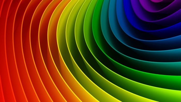 Rainbow Spectrum Abstract Swirls