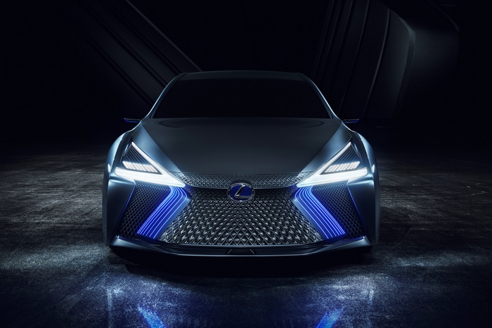 Lexus LS+ Concept car front view 4K