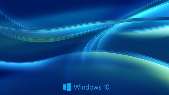 Windows 10 Abstract Blue Waves
