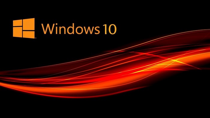 Windows 10 Logo and Abstract Design